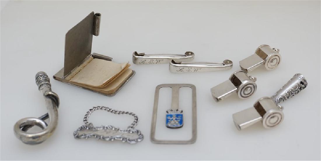 10 pc LOT STERLING & SILVER ACCESSORIES (1 of 6)