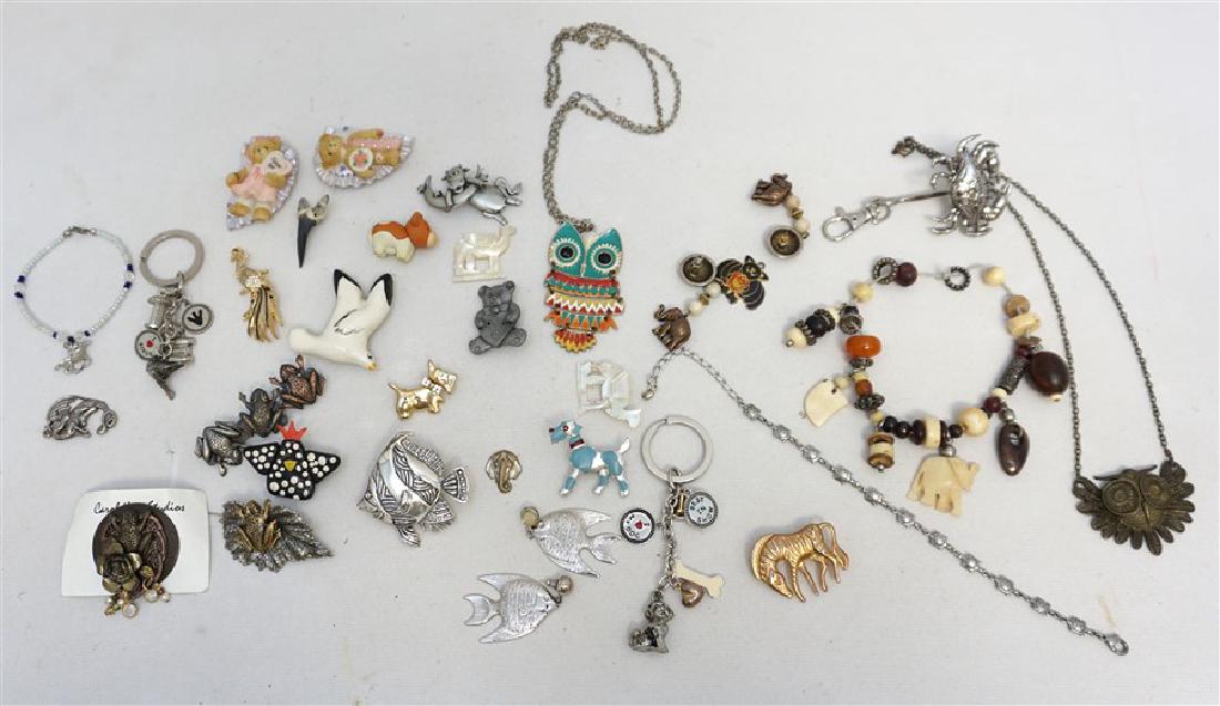 25 PC VINTAGE ANIMAL COSTUME JEWELRY (1 of 5)