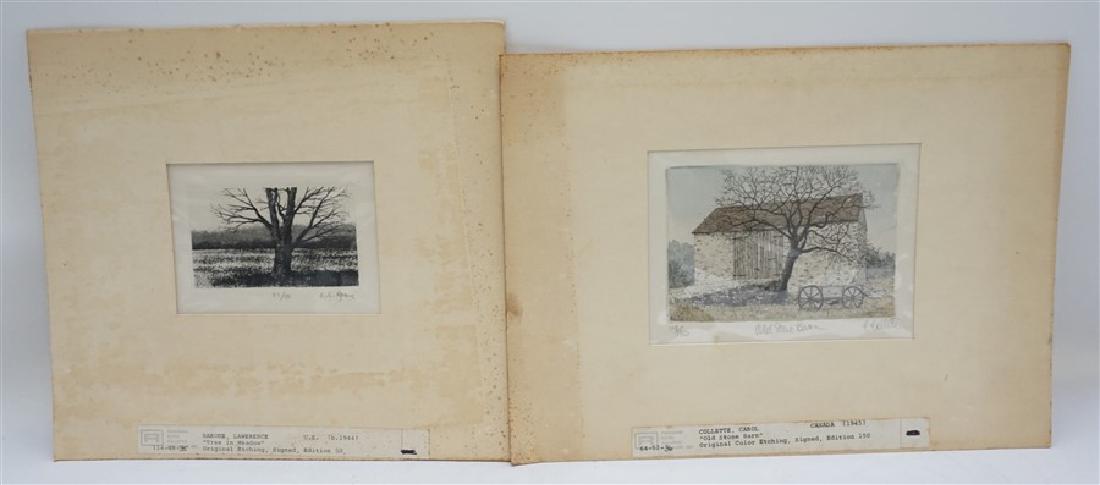 2 VTG BARONE & COLLETTE ETCHINGS (1 of 6)