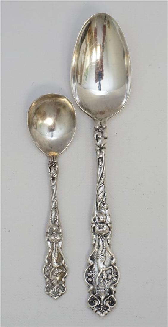 2 pc 1902 WALLACE STERLING IRIAN SPOONS (1 of 6)