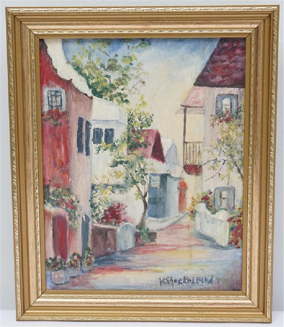 VINTAGE CHARLESTON OIL ON CANVAS (1 of 7)