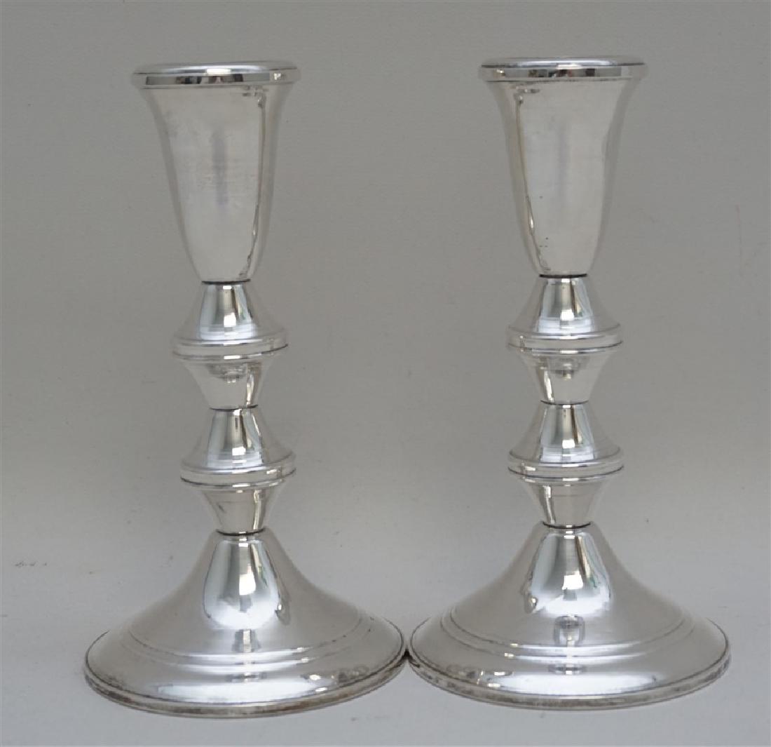 2 STERLING SILVER CANDLESTICKS (1 of 8)