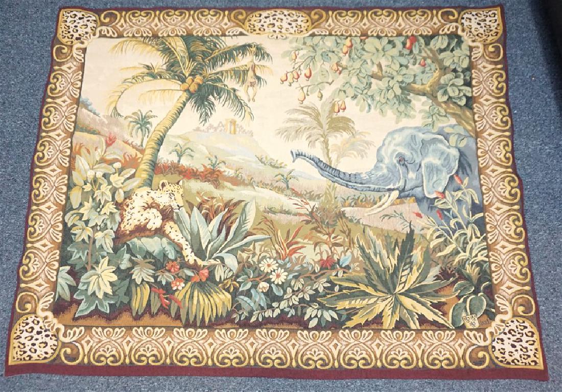 LARGE FRENCH TAPESTRY PAYSAGE DU PENDJAB (1 of 7)