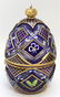 THEO FABERGE CRYSTAL, VERMEIL, STERLING SILVER EGG - 3