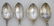 4 STERLING CHARLESTON SC SPOONS - 3