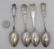 4 STERLING CHARLESTON SC SPOONS - 6