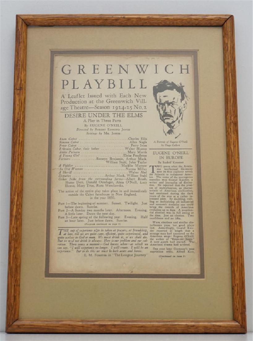 1924-25 EUGENE O'NEILL GREENWICH PLAYBILL (1 of 4)
