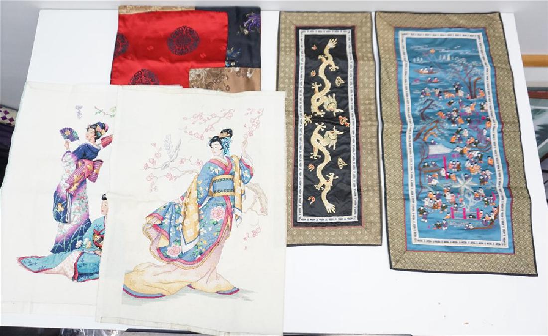 5 CHINESE & JAPANESE NEEDLEWORK (1 of 5)