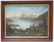 ANTIQUE AMERICAN PRIMITIVE OIL LANDSCAPE