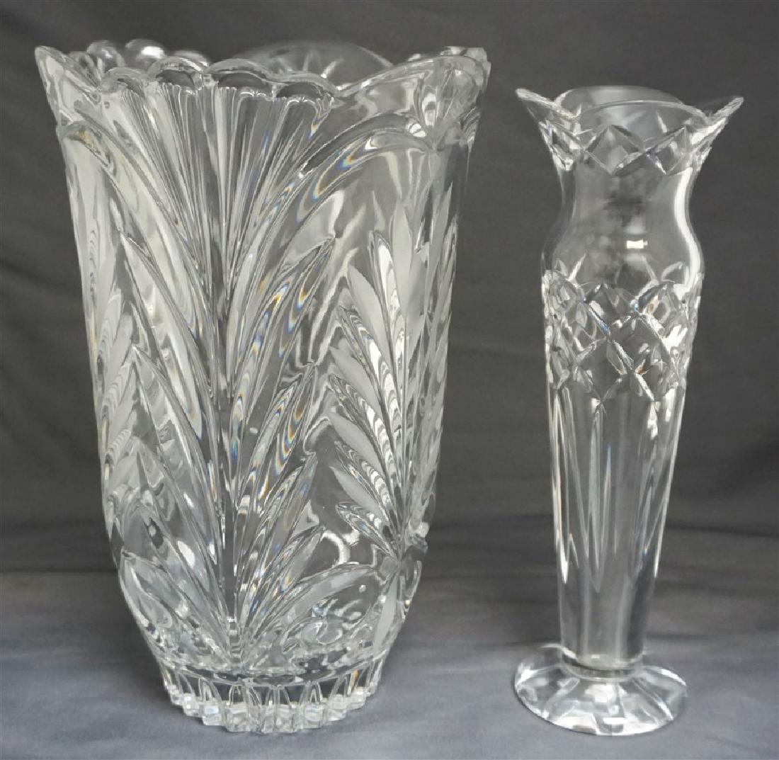 2PC LEAD CRYSTAL VASES - WATERFORD+ (1 of 6)