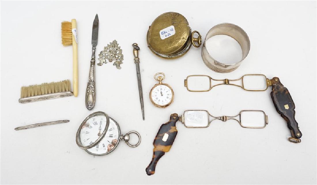 11 pc FRENCH LOT LORGNETTES - SILVER (1 of 9)