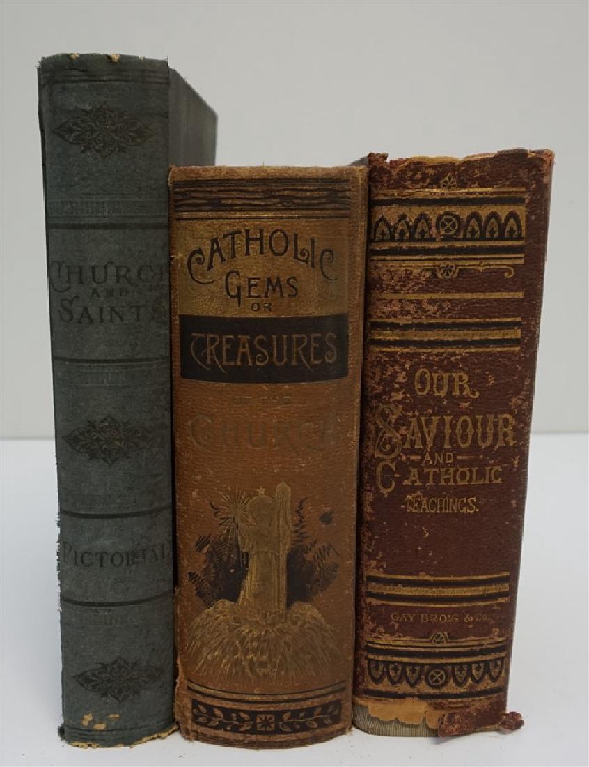 3 19th c. CATHOLIC BOOKS (1 of 10)