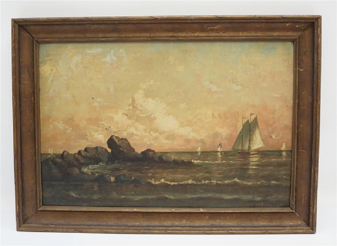 ANTIQUE AMERICAN OIL SEASCAPE (1 of 7)