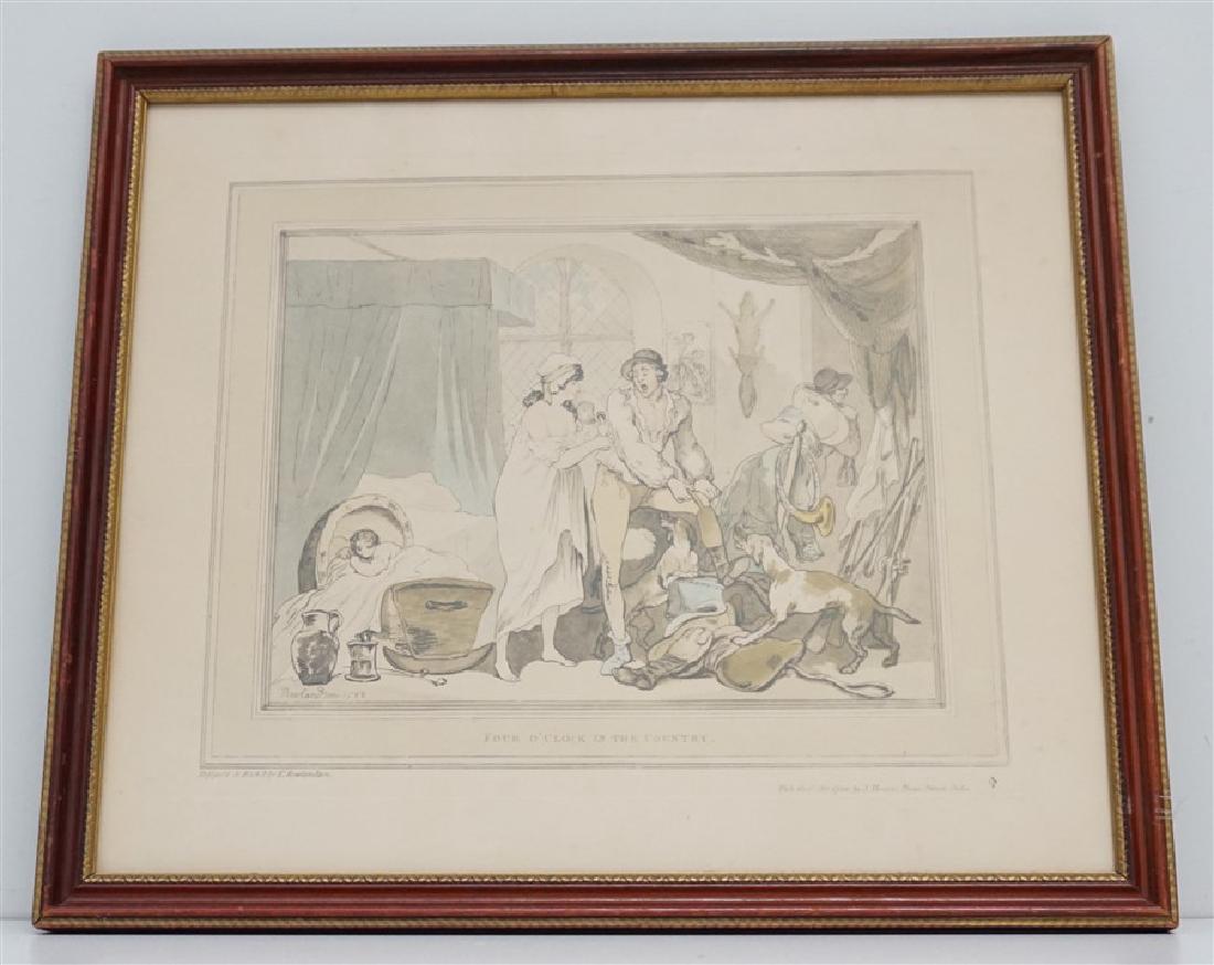 ROWLANDSON ETCHING W AQUATINT (1 of 8)