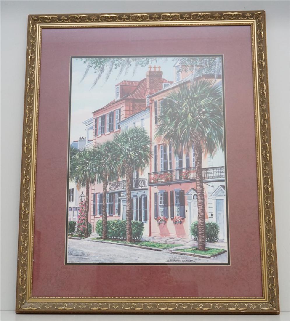 GORDON WHEELER CHARLESTON SIGNED PRINT