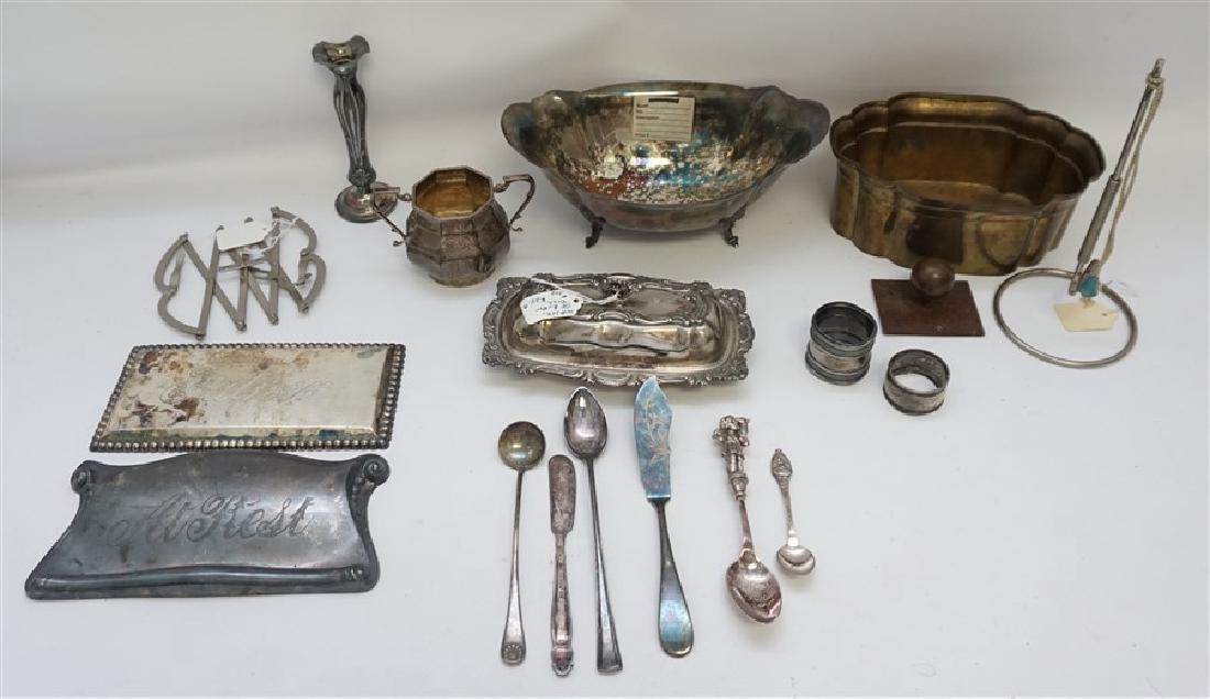 DEALER LOT BRASS STERLING SILVERPLATE+ (1 of 7)