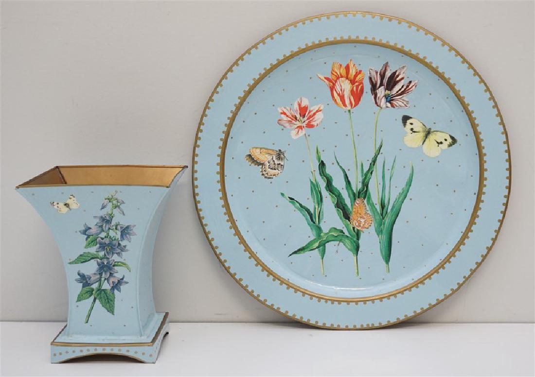 2 MOONLIGHTING INTERIORS DECOUPAGE TOLEWARE TRAY + (1 of 5)