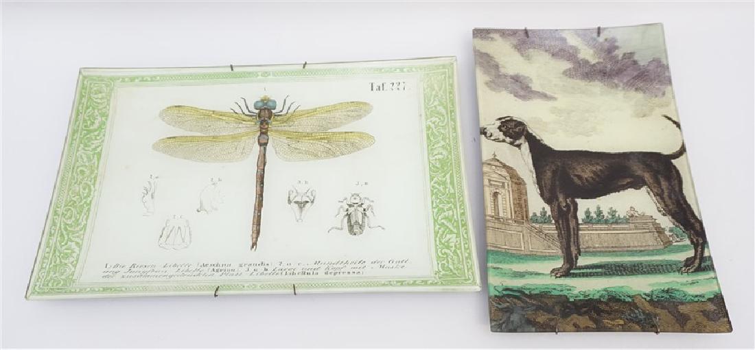 2 JOHN DERIAN TRAYS DOG & DRAGONFLY (1 of 6)