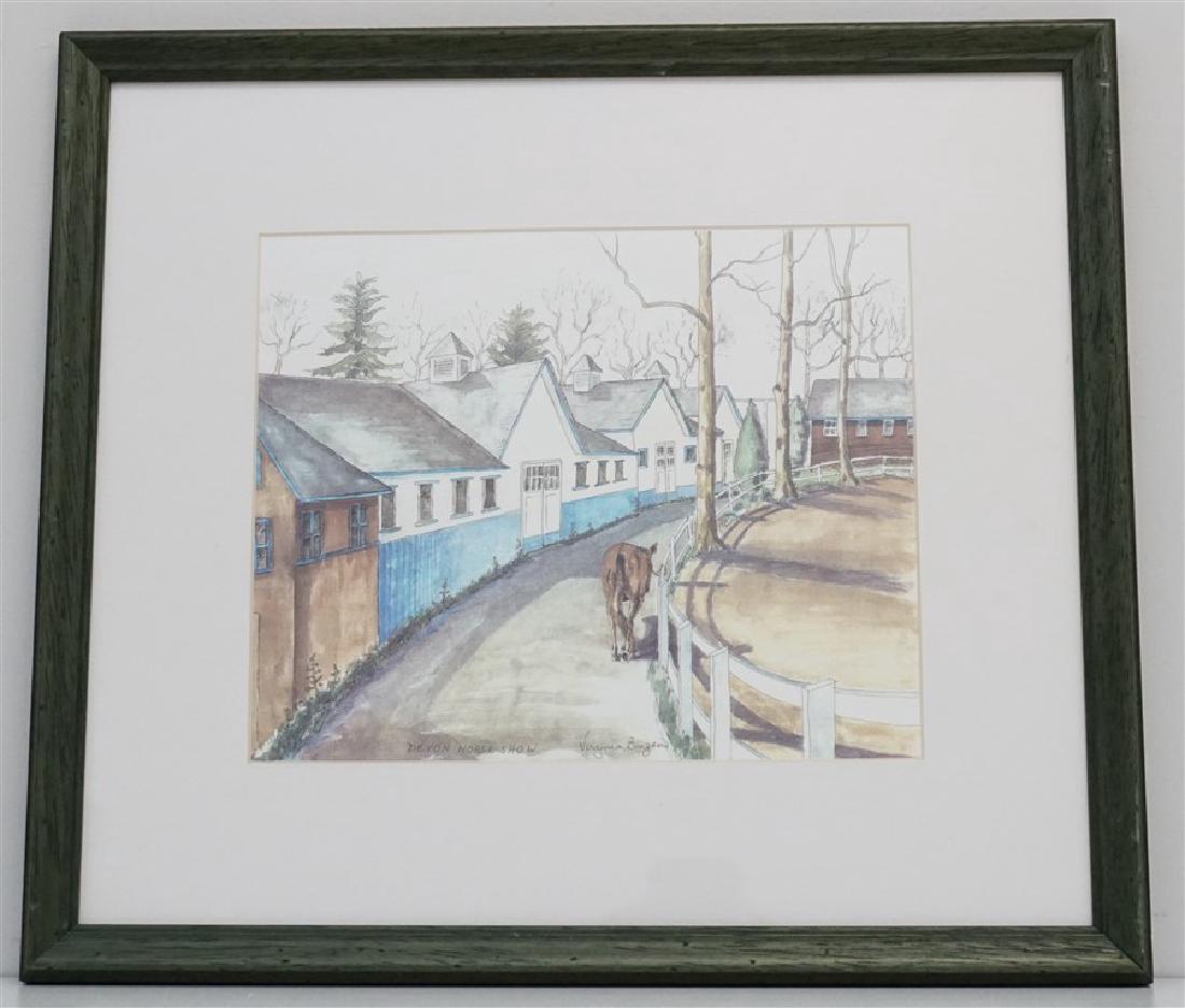 FRAMED EQUESTRIAN PRINT - VIRGINIA F BINZEN (1 of 7)