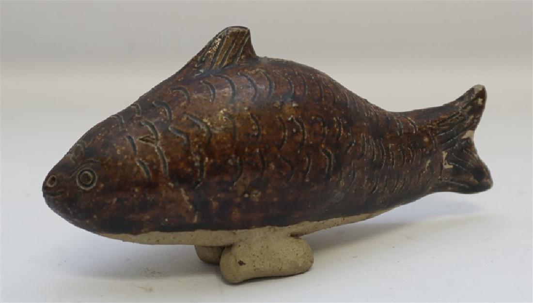 KHMER POTTERY FISH WATER DROPPER (1 of 8)