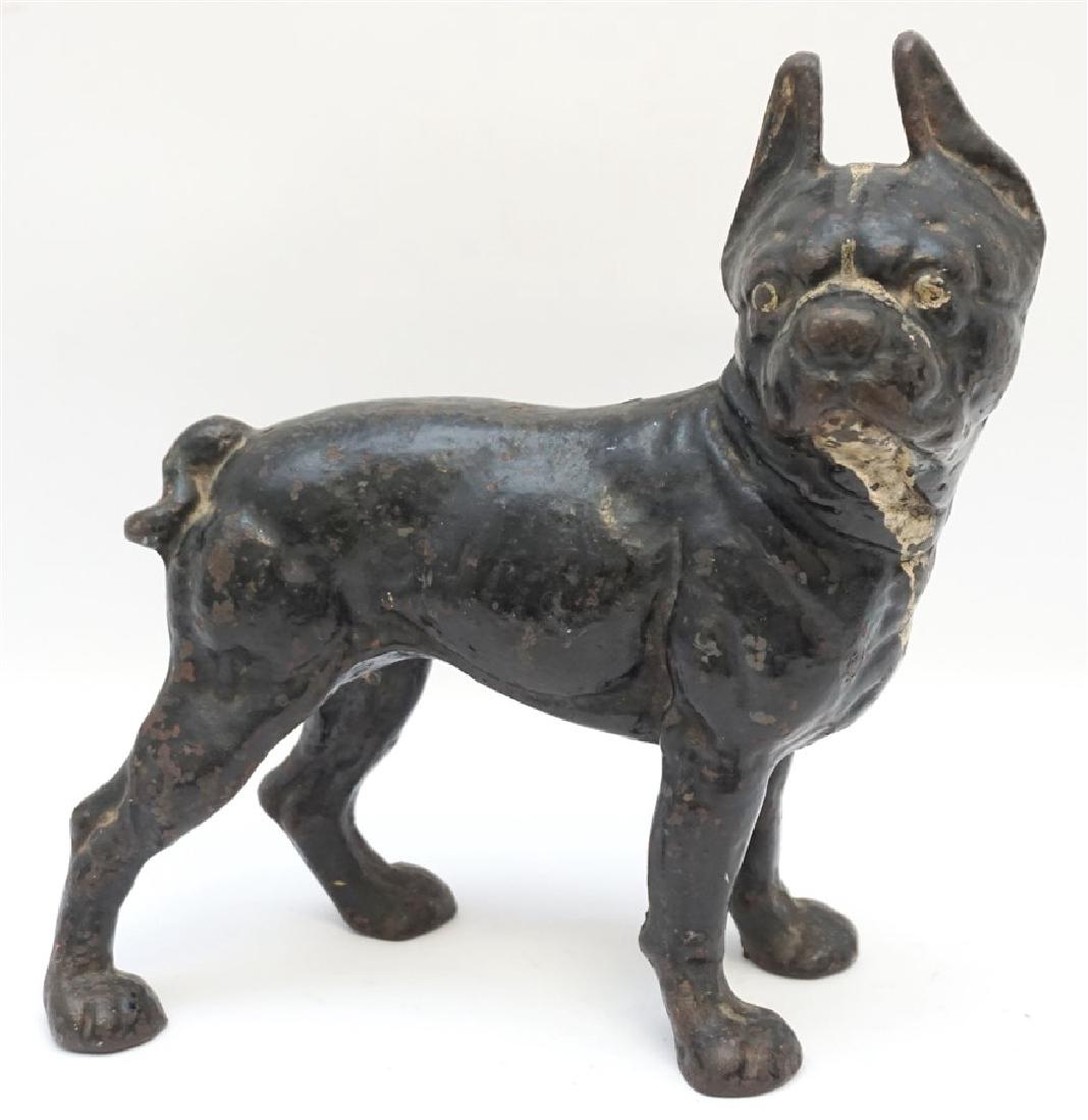 HUBLEY CAST IRON BOSTON BULL TERRIER DOORSTOP (1 of 7)