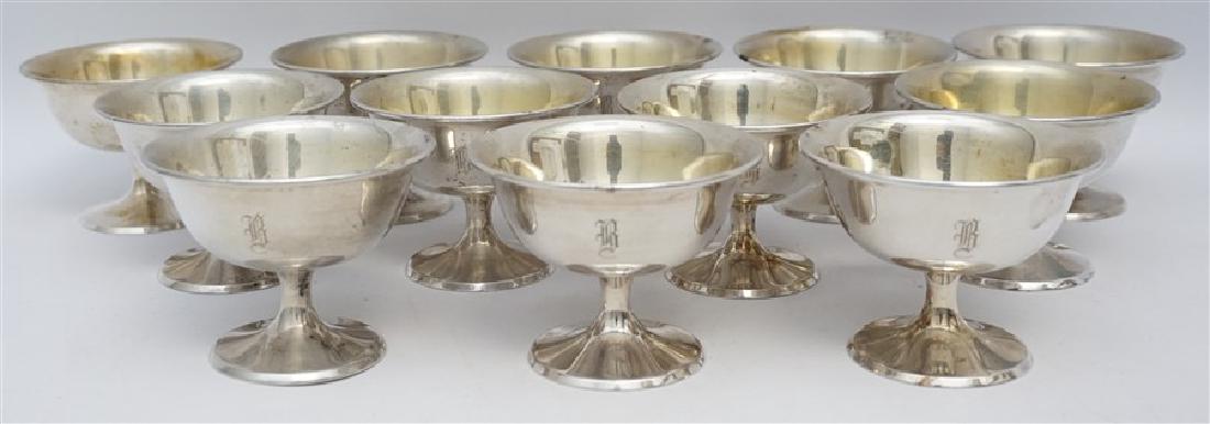 12 AMERICAN STERLING SILVER SHERBET DISHES (1 of 6)