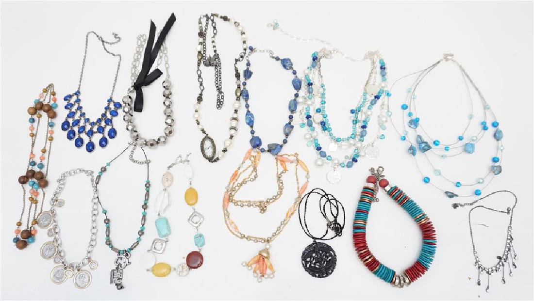 14 pc VINTAGE ESTATE LARGE COSTUME STATEMENT NECKLACES (1 of 6)
