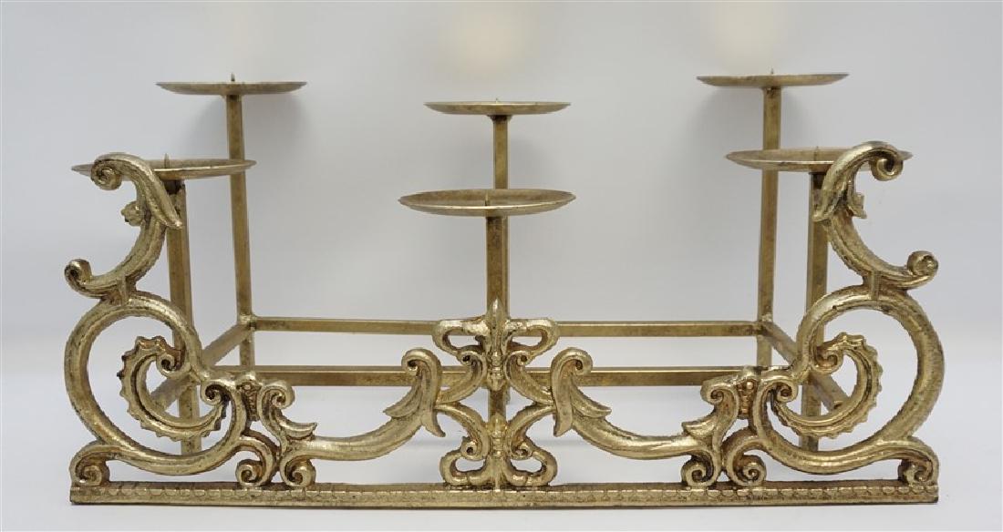 CAST IRON FIREPLACE CANDLE HOLDER (1 of 7)