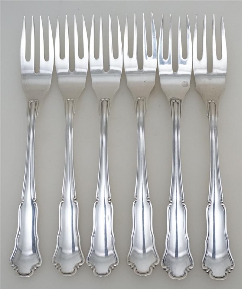 6 BUCCELLATI SAVOY STERLING FISH / SALAD FORKS (1 of 6)
