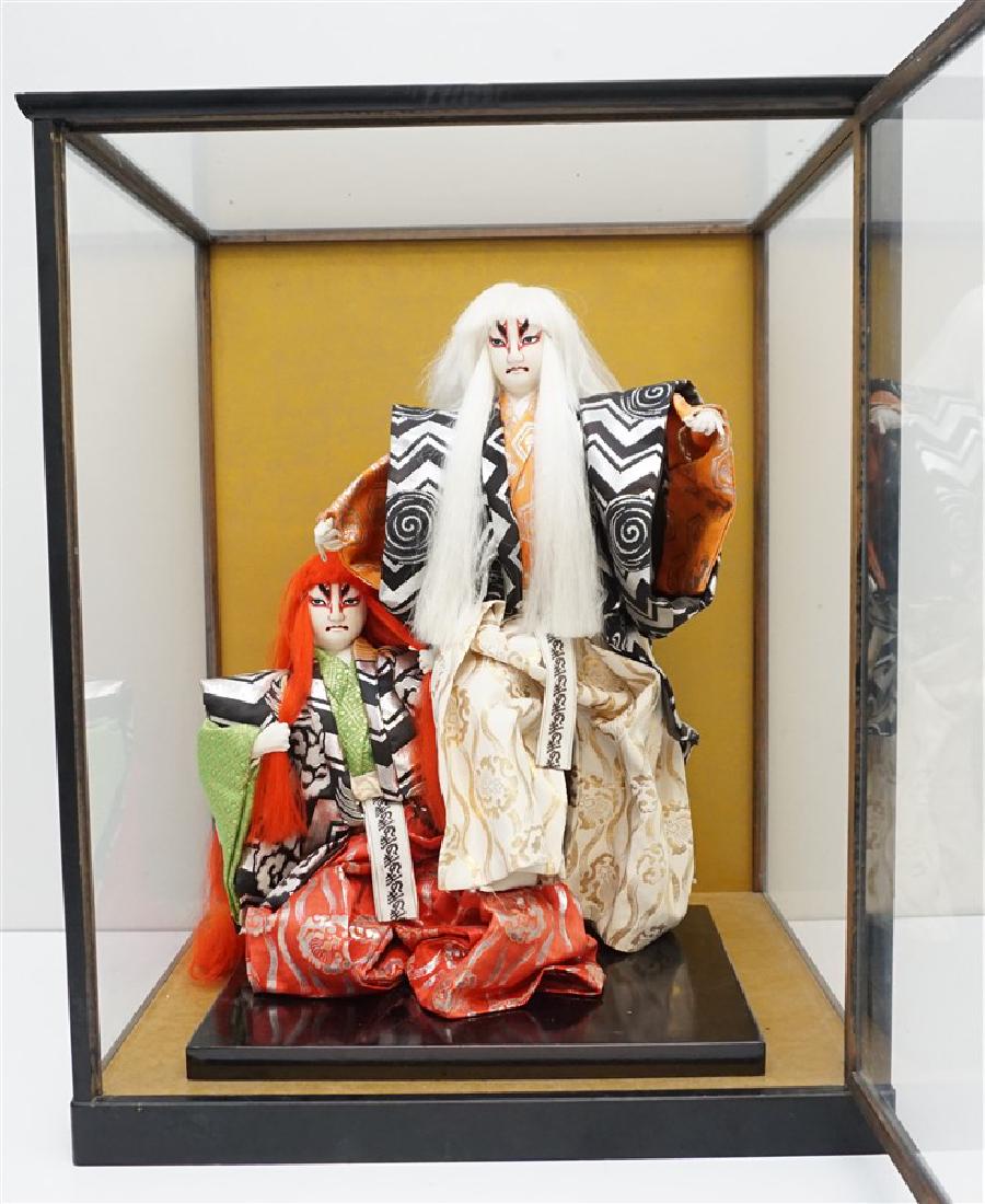 PAIR JAPANESE KABUKI KAGAMIJISHI DOLLS (1 of 7)