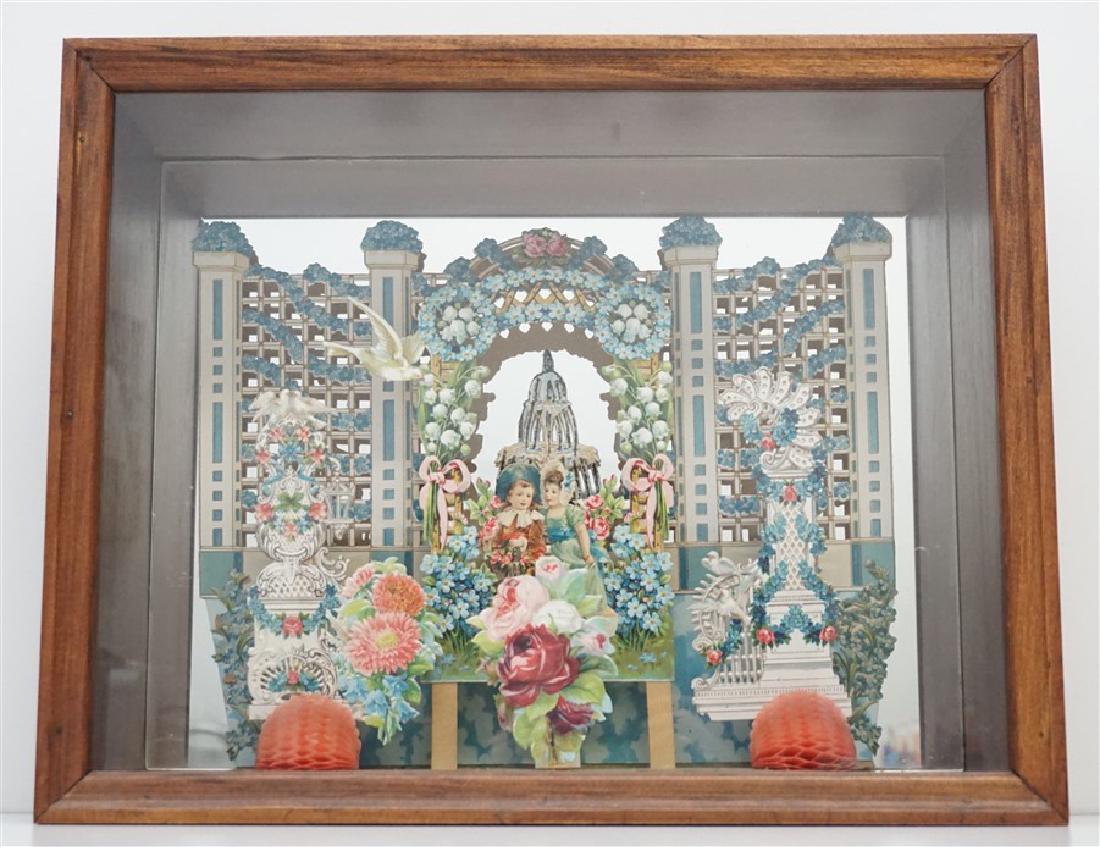 ANTIQUE VICTORIAN VALENTINE SHADOWBOX (1 of 6)