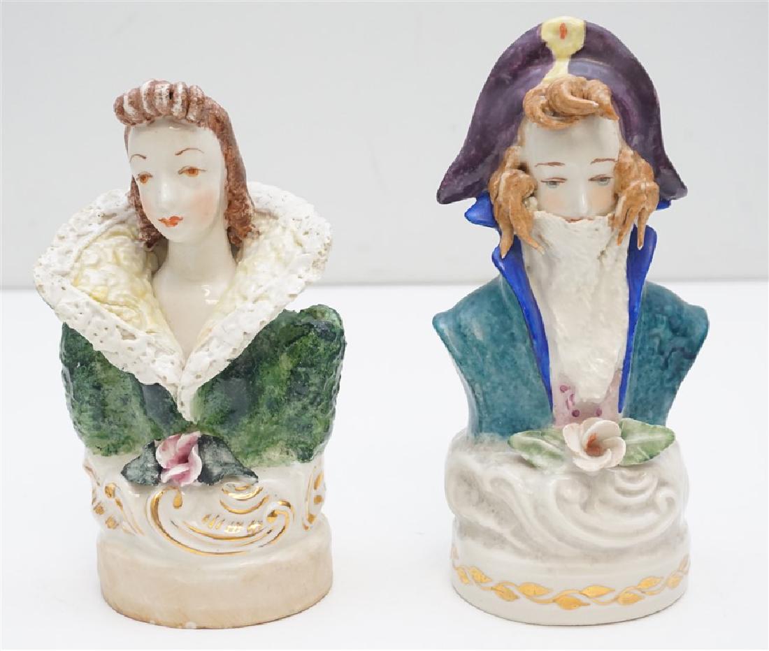 PAIR CORDEY-CYBIS PORCELAIN BUSTS (1 of 6)