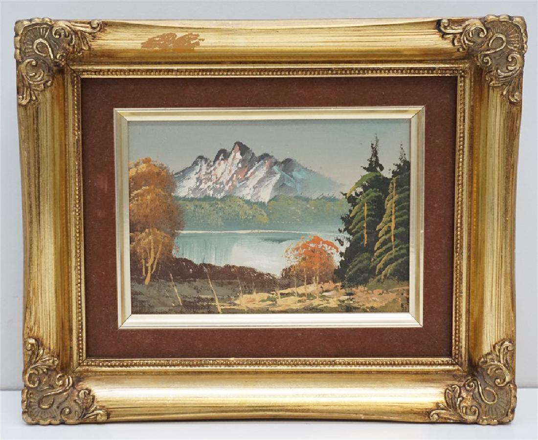 VINTAGE MOUNTAIN LANDSCAPE PAINTING (1 of 6)