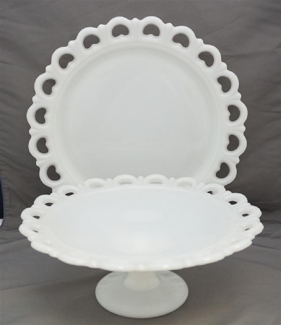2 ANCHOR HOCKING CAKE PLATE & LARGE cOMPOTE (1 of 6)