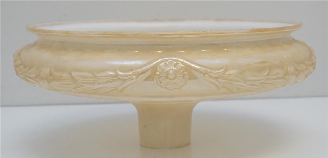 LARGE TORCHIERE LUSTER GLASS LAMP SHADE (1 of 8)