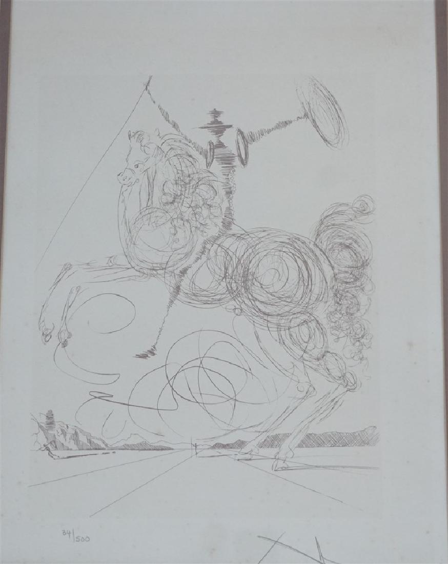 SALVADOR DALI  c 1977 DON QUIXOTE LITHO (1 of 8)