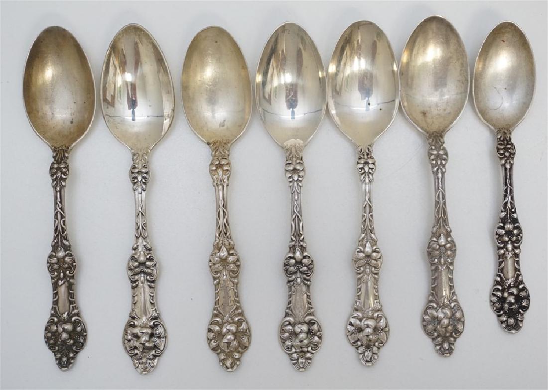 7 STERLING ORANGE BLOSSOM TEASPOONS (1 of 5)