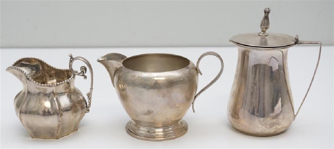3 pc STERLING SYRUP JUG & CREAMERS (1 of 6)