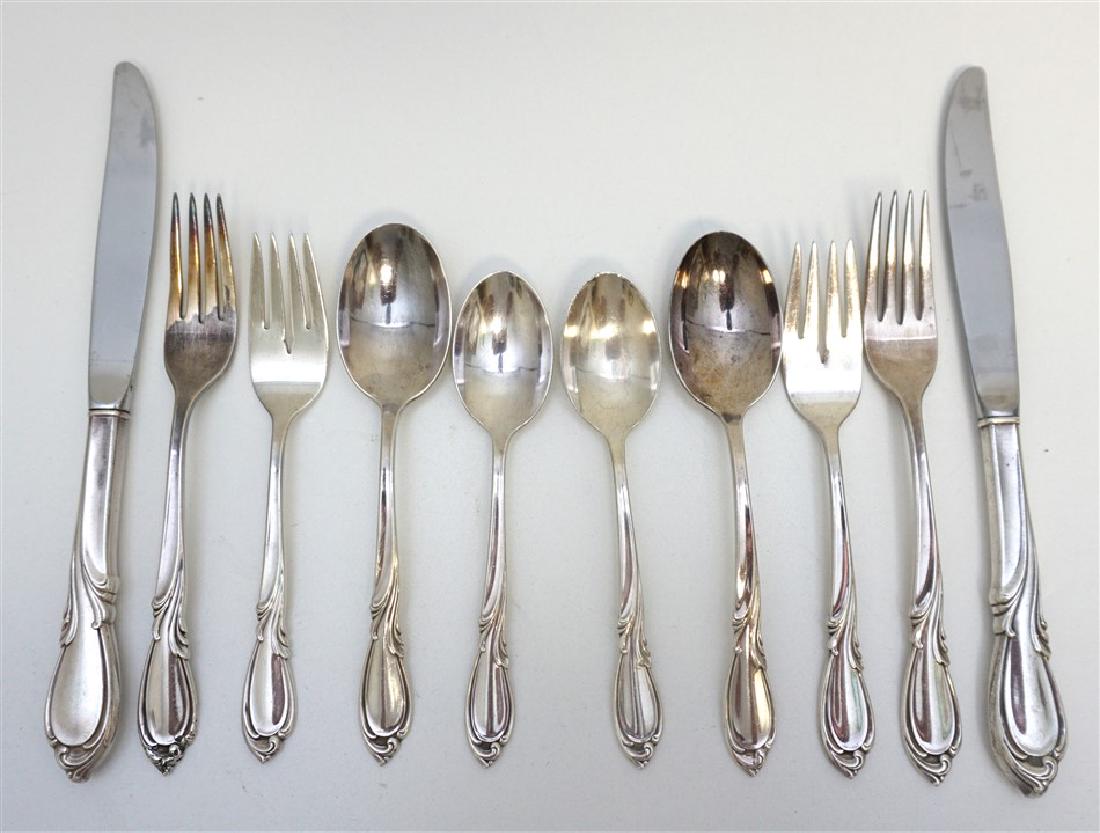 10 pc STERLING SILVER RHAPSODY PLACE SETTINGS (1 of 5)