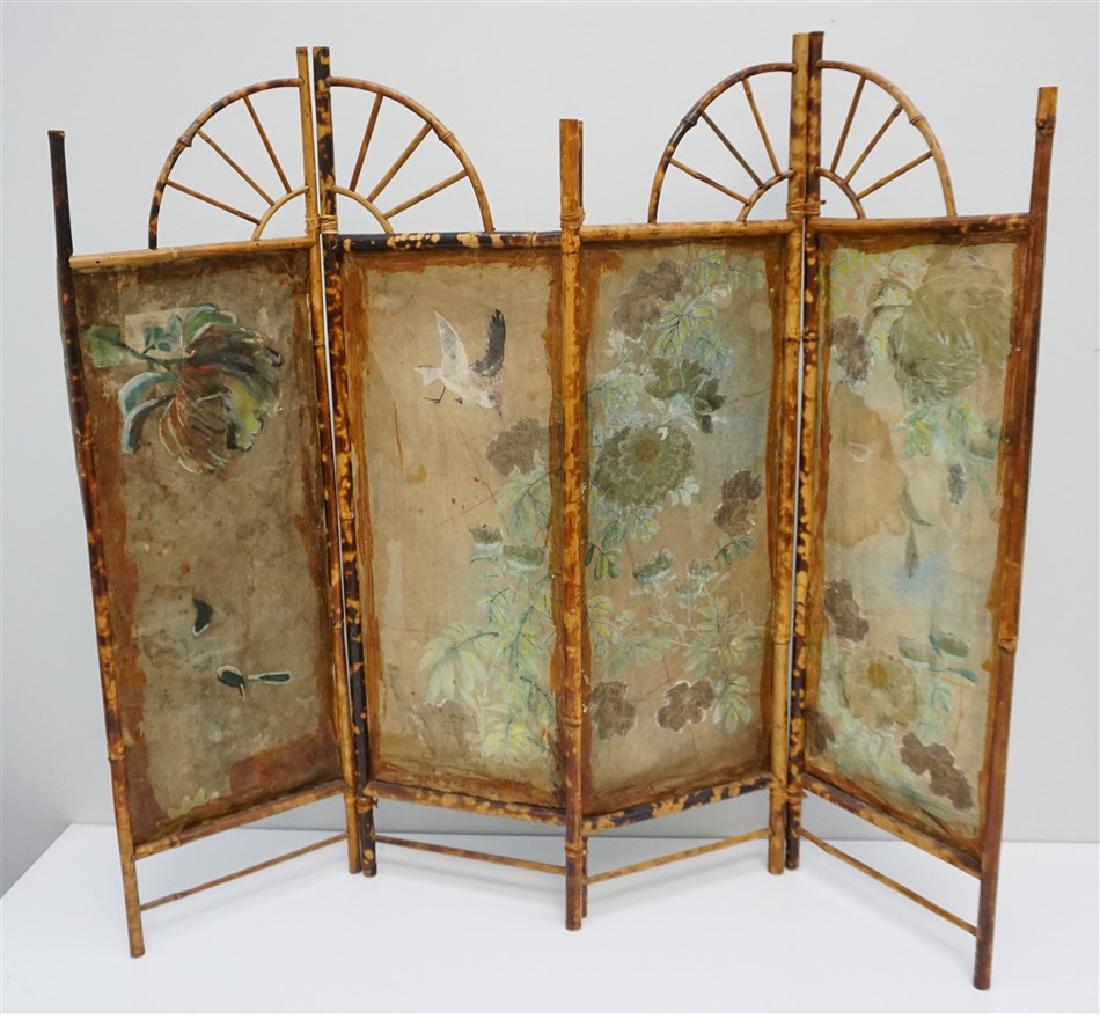 19th C. BRIGHTON PAVILION 4 PANEL SCREEN (1 of 8)