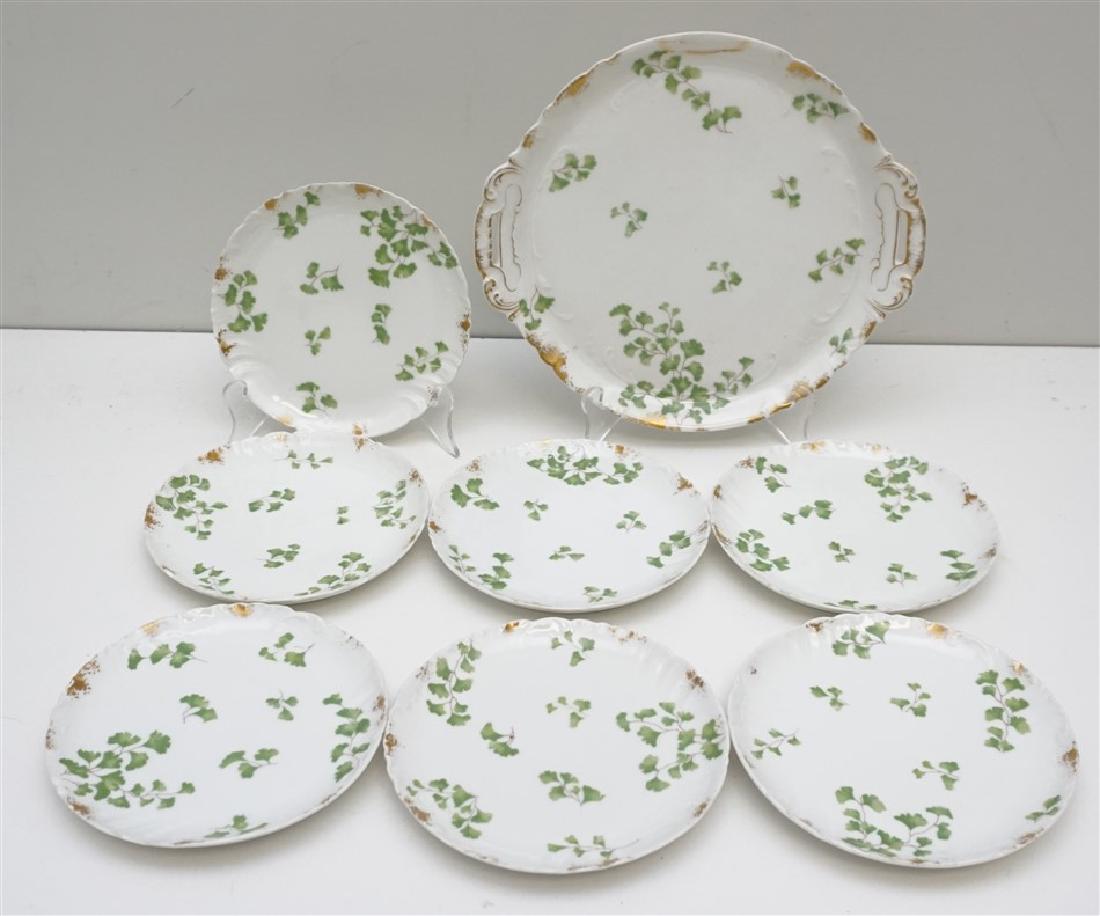 8 PC DUFRAISSEIX LIMOGES CAKE SET (1 of 5)