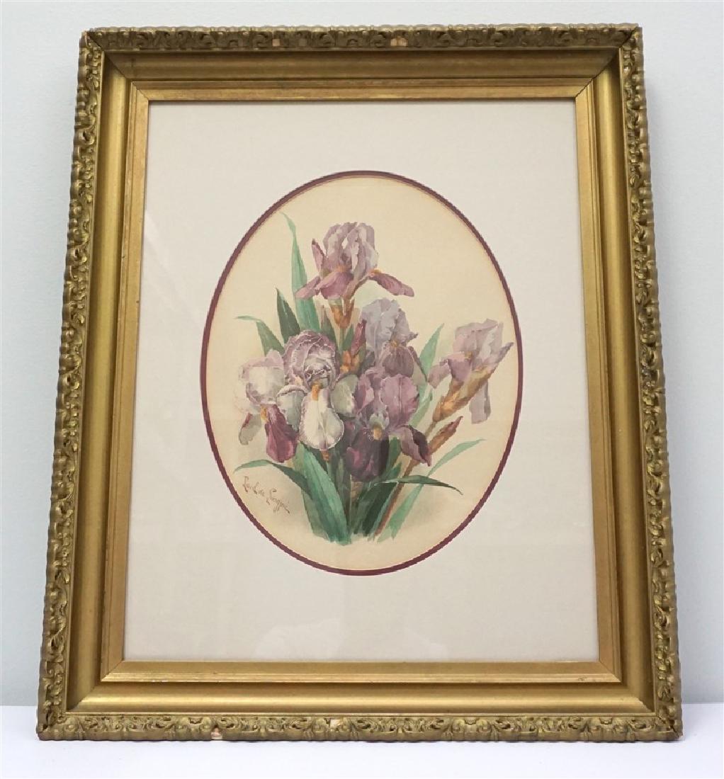 PAUL DE LONGPRE PURPLE IRIS FRAMED (1 of 7)