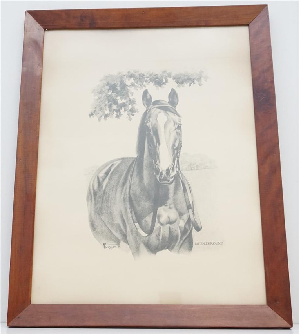 MIDDLEGROUND 1950 HORSE LITHO (1 of 6)