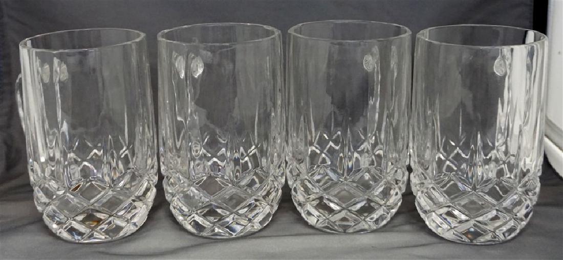 4 CUT CRYSTAL BEER MUGS (1 of 5)