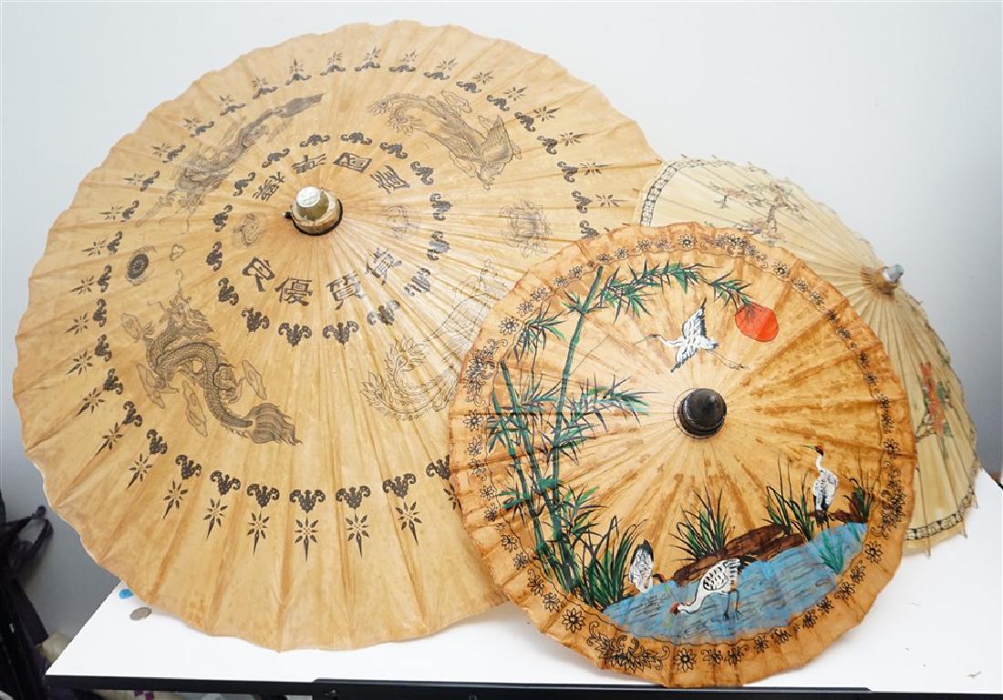 3 VINTAGE CHINESE PARASOLS (1 of 7)