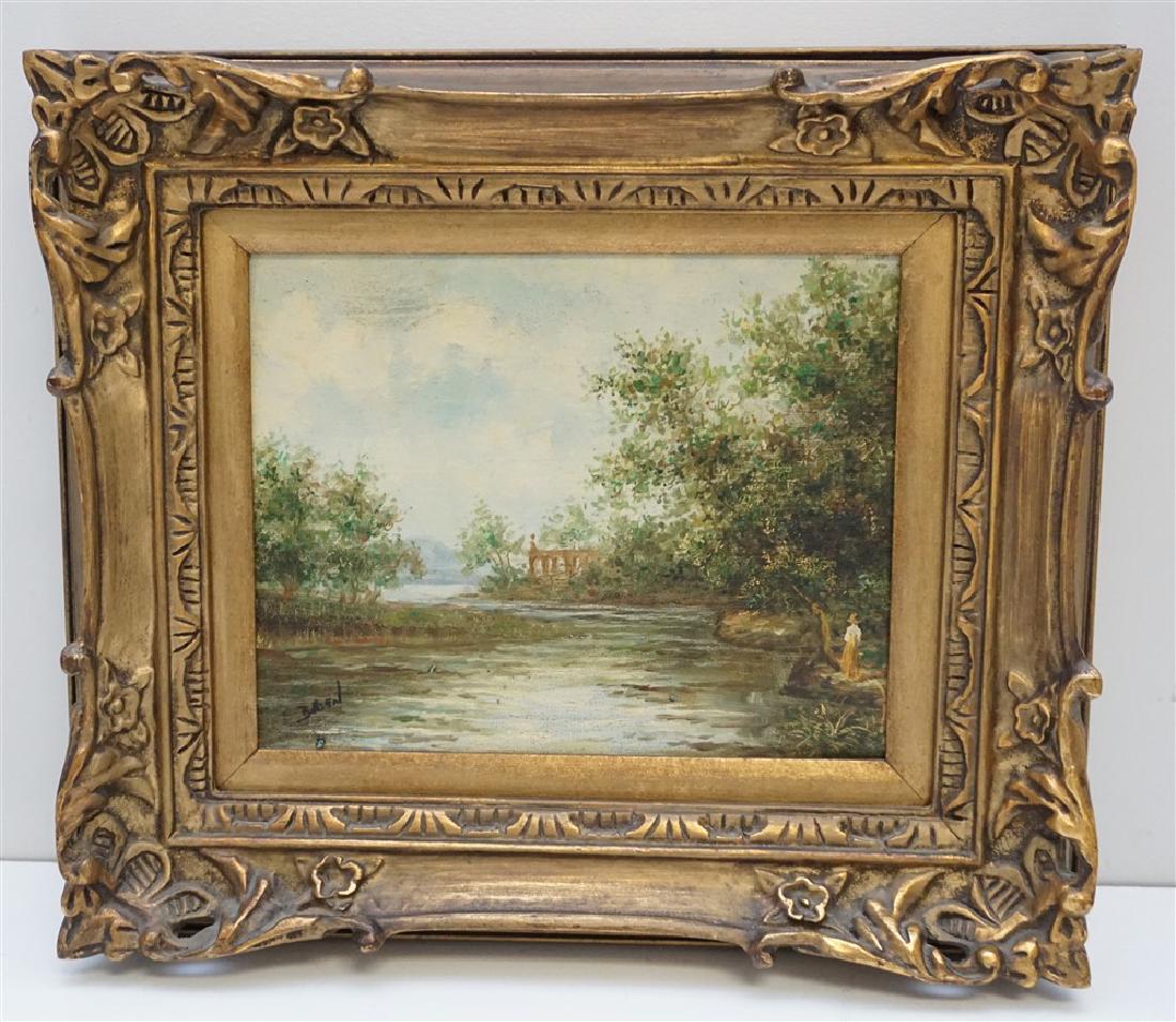 ANTIQUE CONTINENTAL OIL ON CANVAS (1 of 8)