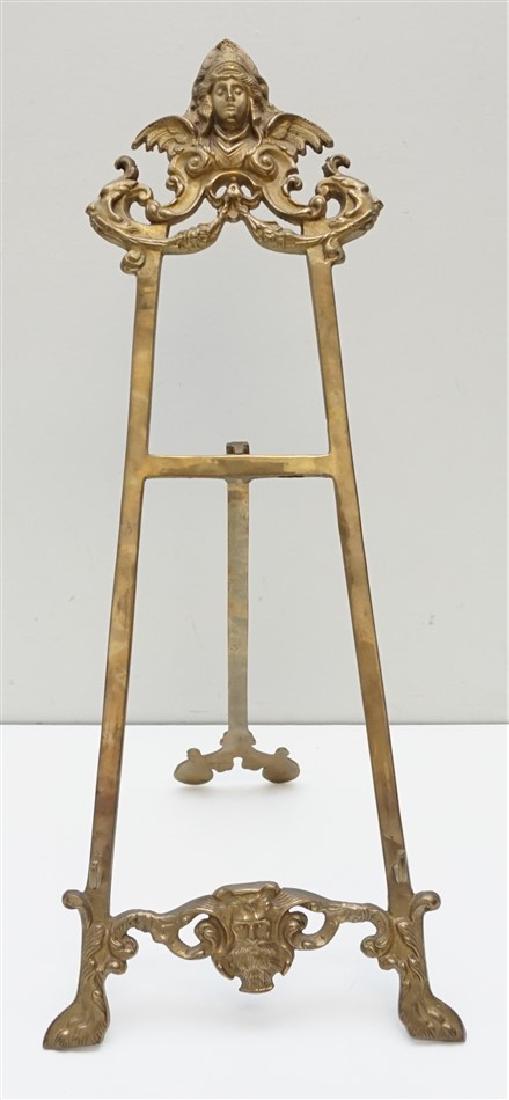 VICTORIAN ORNATE BRASS EASEL