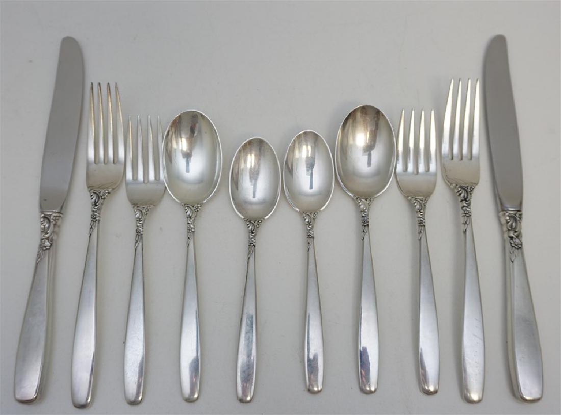 TWO 5 PIECE LUNT STERLING PLACE SETTINGS (1 of 4)