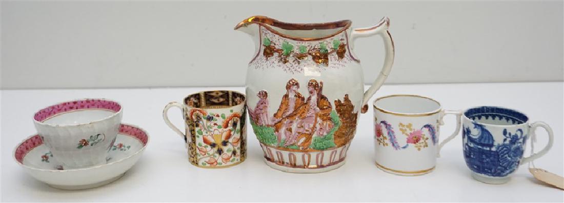 6 pc DERBY - EARLY WORCESTER - STAFFORDSHIRE (1 of 11)