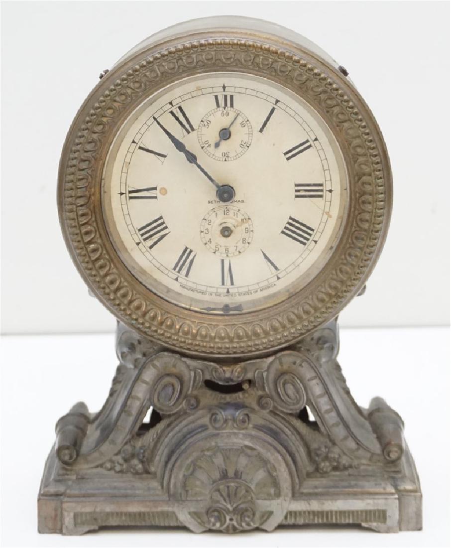 1910 SETH THOMAS NICKEL PLATED ALARM (1 of 7)